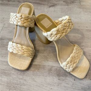 Dolce Vita Braided Raffia Heels